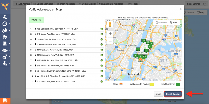 Copy-and-Paste - Planning Routes by Copying and Pasting Addresses