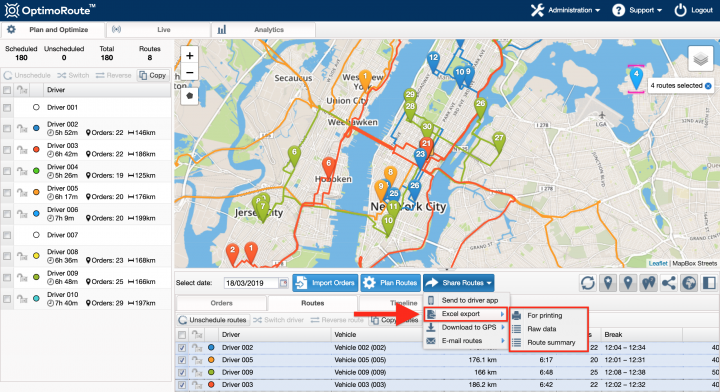 Switching from OptimoRoute to Route4Me