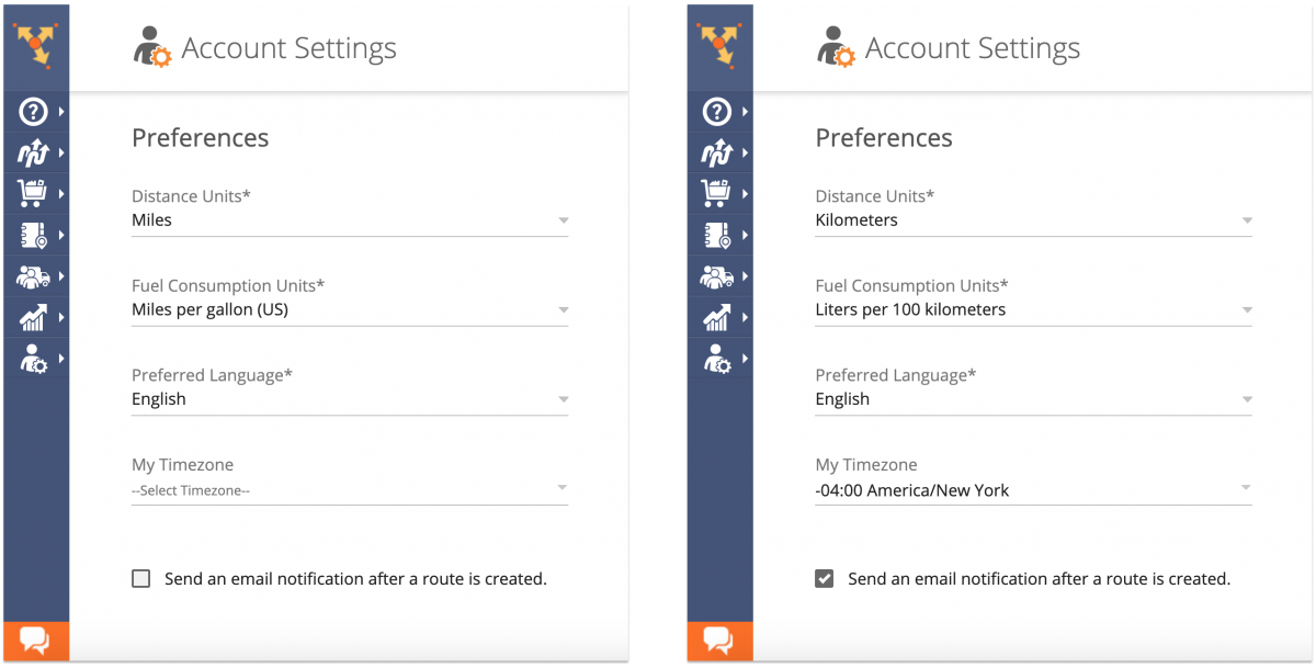 Managing Your Route4Me Web Account Settings