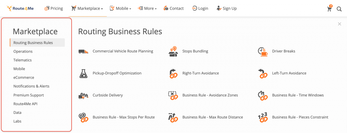 Navigate the Marketplace: Routing Business Rules, Telematics, eCommerce, Notifications, Mobile, etc.