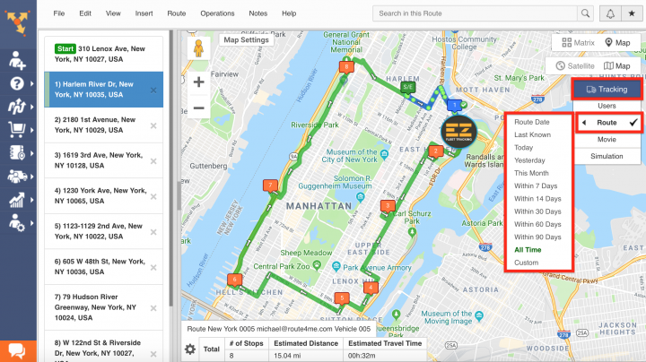 Route4Me’s Telematics Integration with EZ FLEET TRACKING