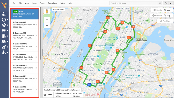 Single Driver Multi-Point Route Optimization with No Constraints