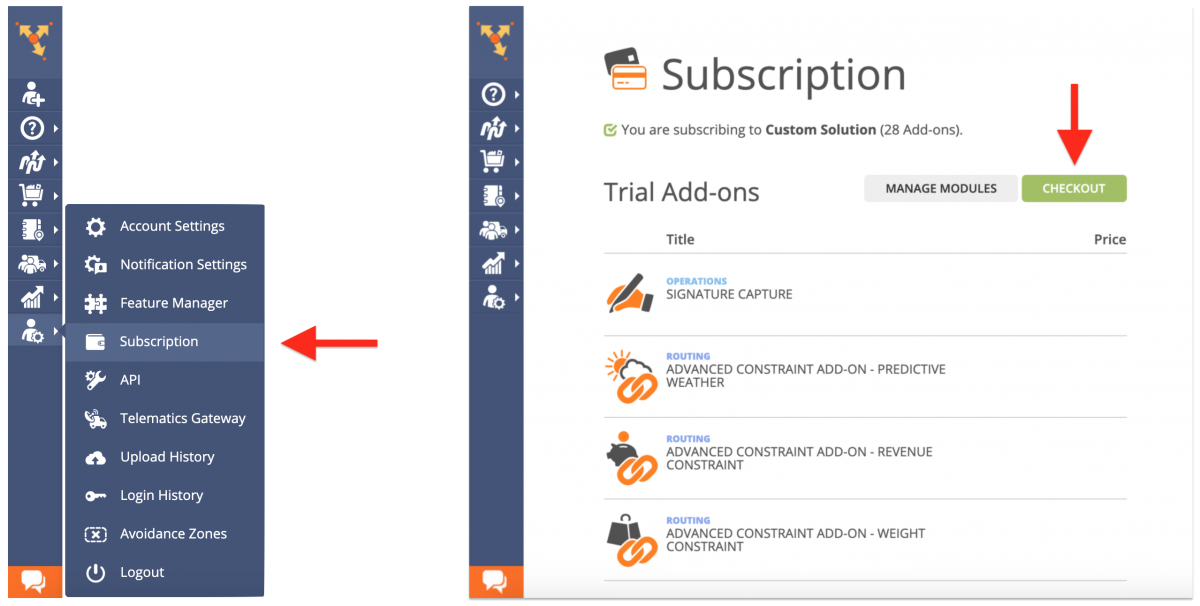 Purchase your custom routing software and continue using it after the free trial period expires.