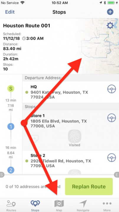Viewing Your Routes on a Map on an iPhone