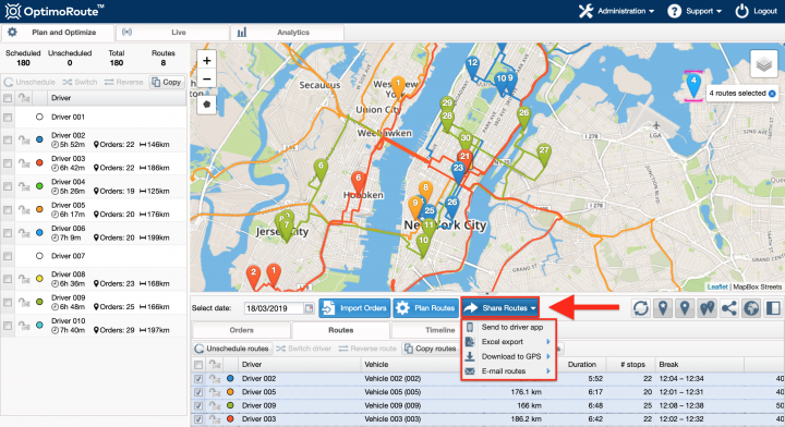 Switching from OptimoRoute to Route4Me