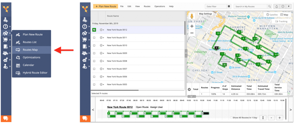 Route Tracking History Export - Exporting Tracking History on the Route4Me Web Platform