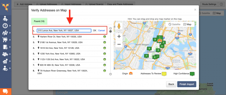 Import Data - Planning Routes by Importing Data from Cloud-Based Storages