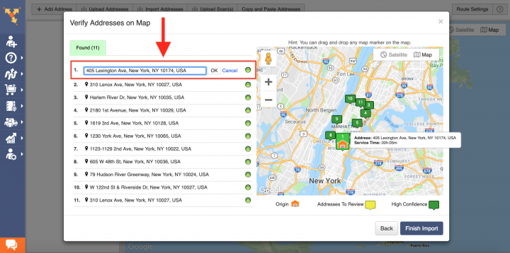 Copy-and-Paste - Planning Routes by Copying and Pasting Addresses