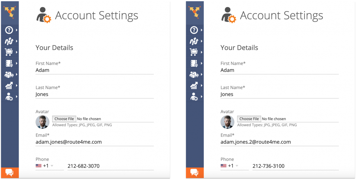 Managing Your Route4Me Web Account Settings