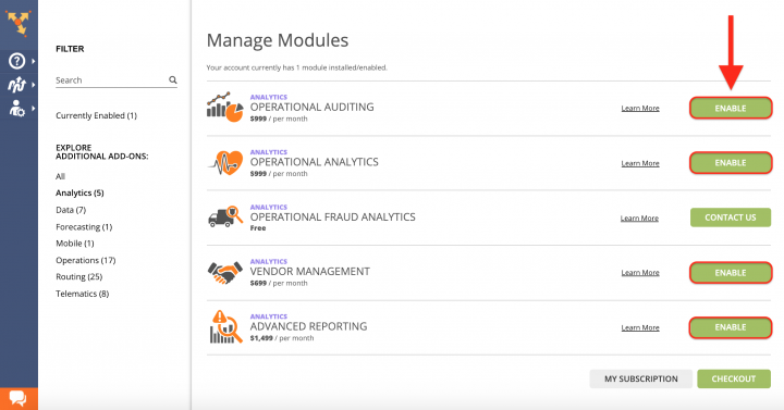 Managing Your Subscription and Modules with Route4Me Feature Manager