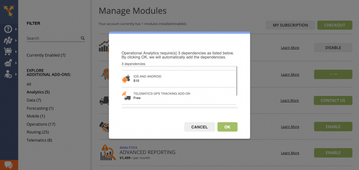 Managing Your Subscription and Modules with Route4Me Feature Manager
