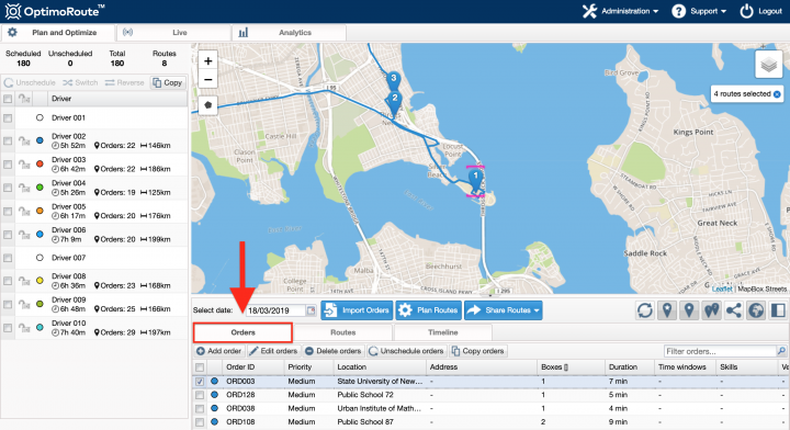 Switching from OptimoRoute to Route4Me