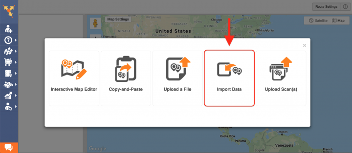 Import Data - Planning Routes by Importing Data from Cloud-Based Storages