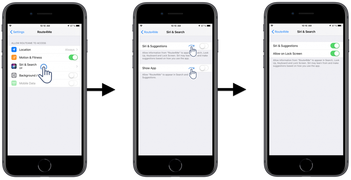 iOS App Permissions - Adjusting the Permissions of Route4Me's iOS Route Planner on Your iPhone (Location, Camera, Contacts, etc.)