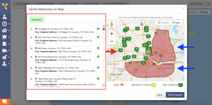 Using Avoidance Zones When Planning Routes