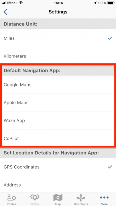 Navigating Routes on an iPhone Using Third-Party Voice-Guided Navigation Applications