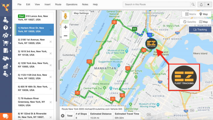 Route4Me’s Telematics Integration with EZ FLEET TRACKING