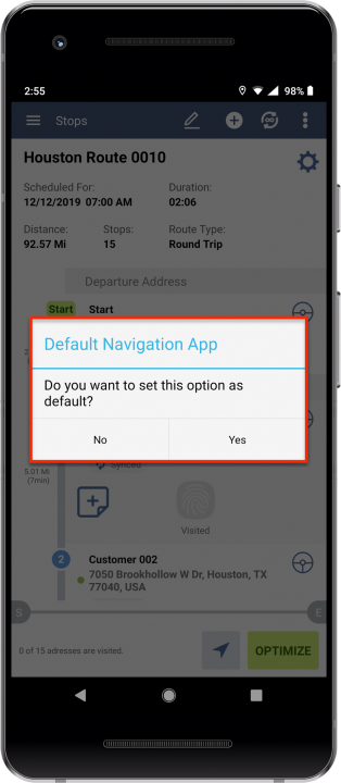 Third-Party Navigation Applications - Navigating Routes Using Third-Party Navigation Applications on Android Devices