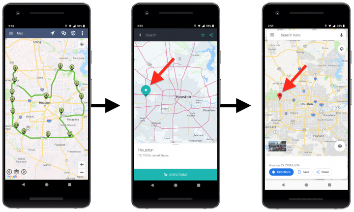 Third-Party Navigation Applications - Navigating Routes Using Third-Party Navigation Applications on Android Devices