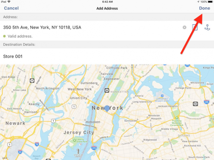 Managing your Favorite Addresses on an iPad