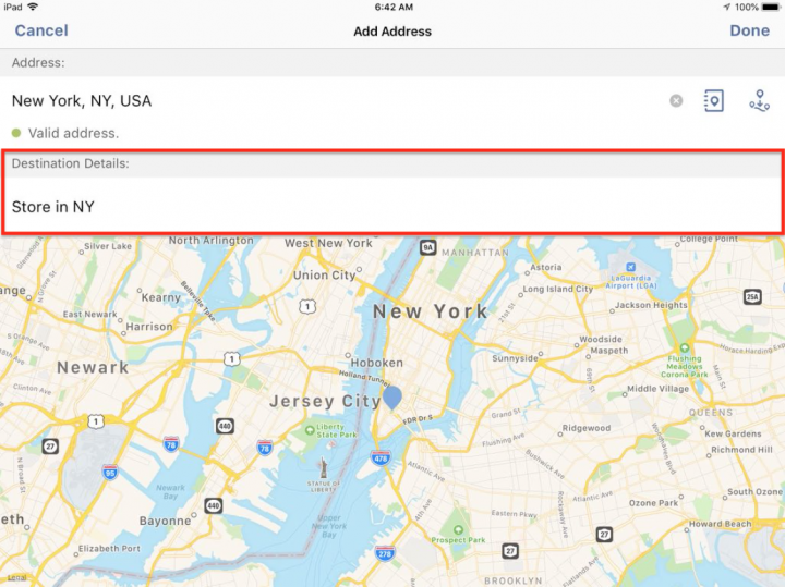 Managing your Favorite Addresses on an iPad