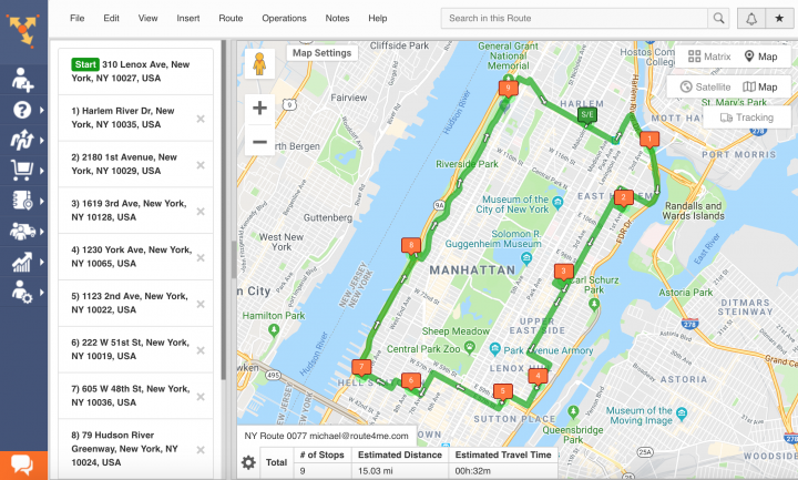 Planning a Route on the Web