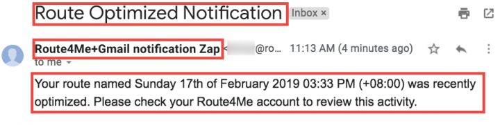 Zapier Action Event Test Email