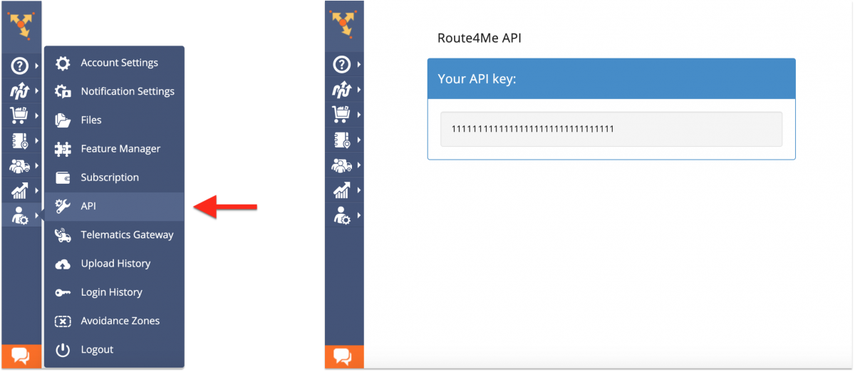 Route4Me API Key - How to Get Your Route4Me Account API Key