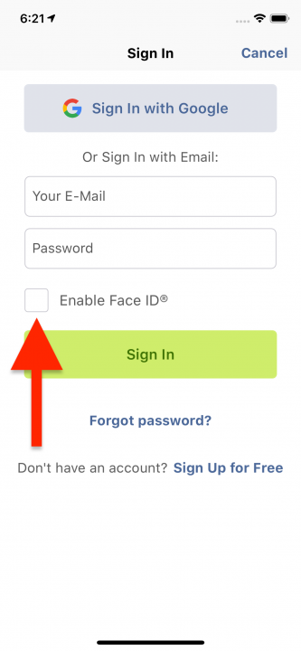 Using Face ID for Logging into Your Route4Me Account