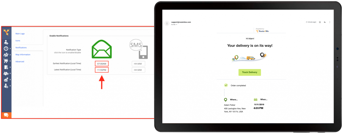 Enabling E-Mail, SMS and Voice Call Notifications