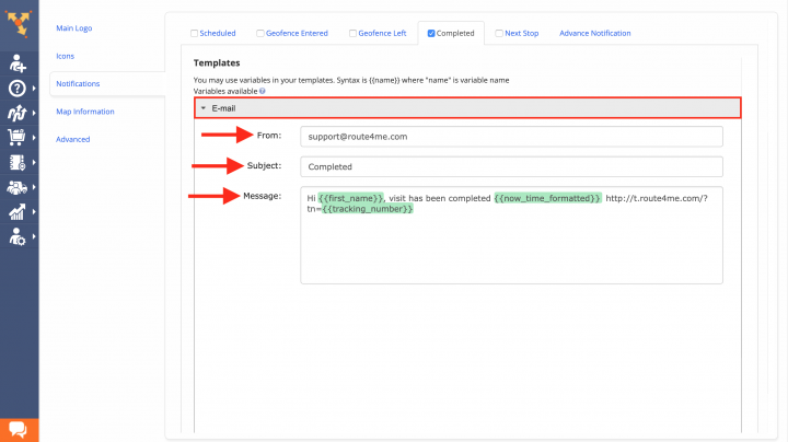 Visit Completed - Customer Alerting and Notifications