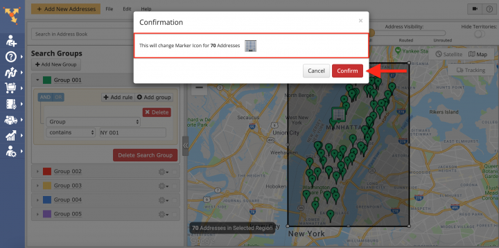 Color Coding Addresses and Setting Icons Override Using Advanced Search Groups
