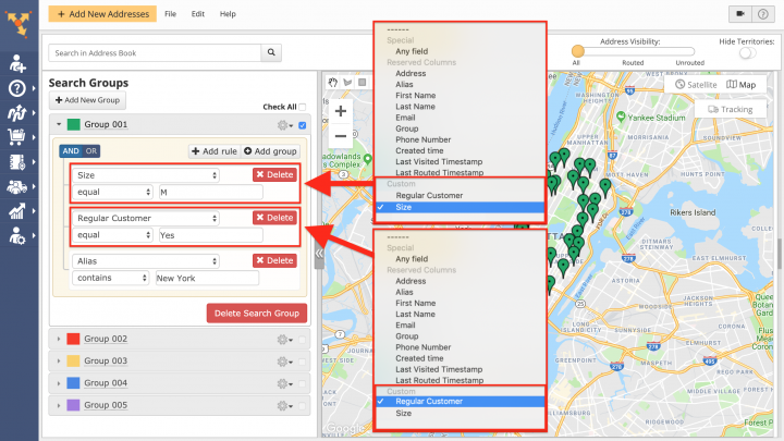 Using Custom Data with Advanced Search Groups