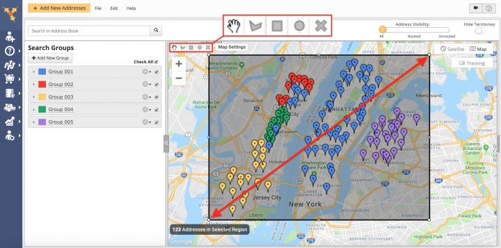 Downloading Addresses from Advanced Search Groups