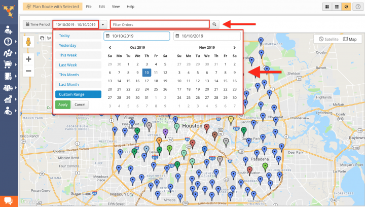 Inserting Orders from the Orders Map into Planned Routes