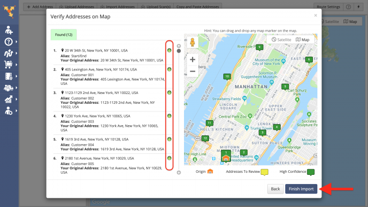 Box.net (Box.com) Data Import - Importing Data from Box.net for Planning Routes