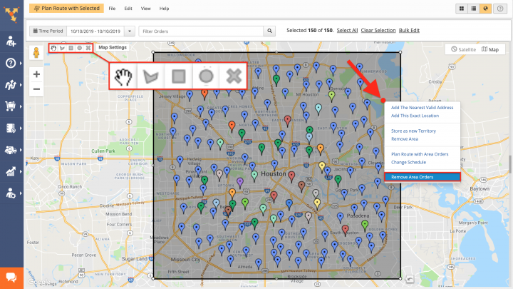 Deleting Orders from the Orders Map