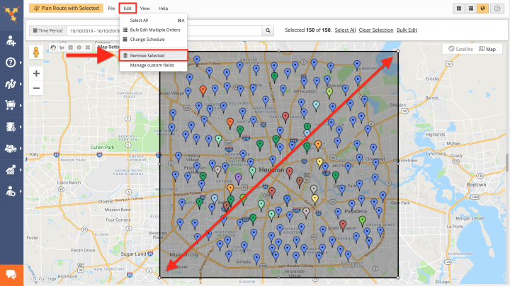 Deleting Orders from the Orders Map