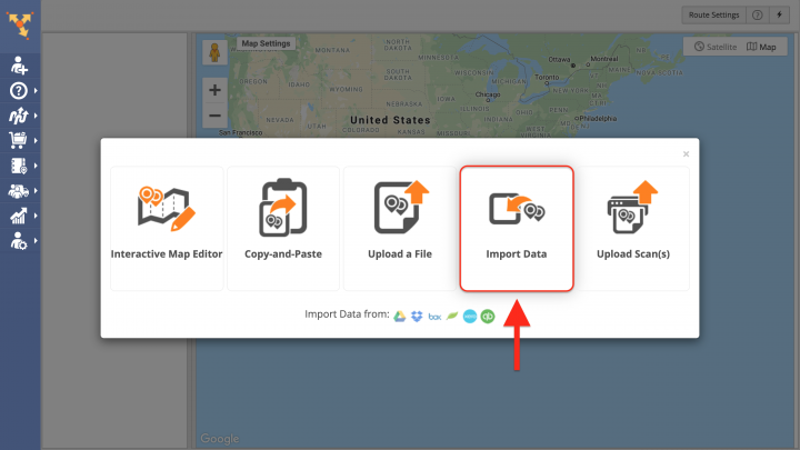 Goggle Drive Data Import - Importing Data from Google Drive for Planning Routes