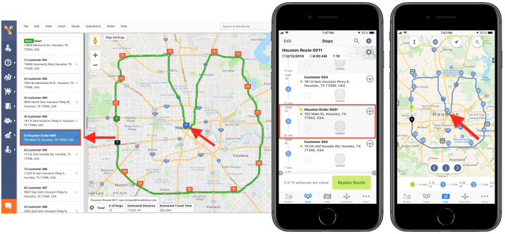 Inserting E-Commerce Orders into Planned Routes Using Route4Me's iPhone Route Planner