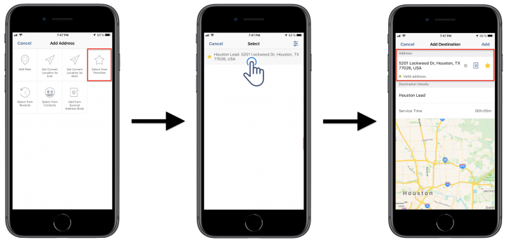 Adding Stops to Planned Routes Using Route4Me's iPhone Route Planner