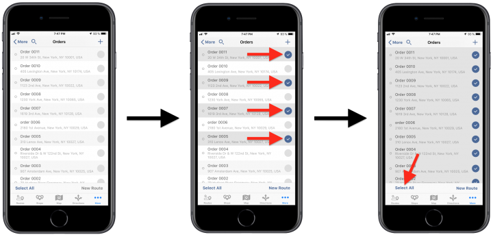 Order Route Planning - Planning Routes with E-Commerce Orders Using Route4Me's iPhone Route Planner