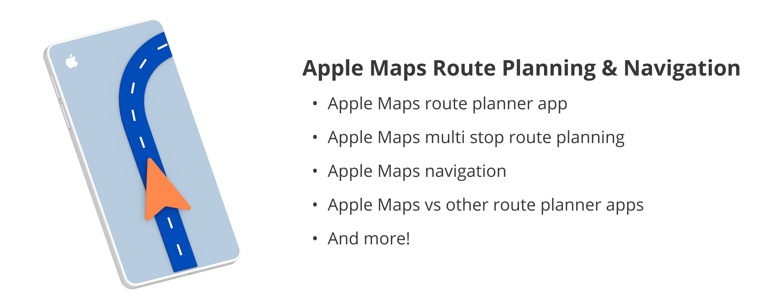Apple Maps multi-stop route planner and navigation app.