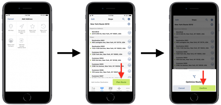 iPhone Route Optimizations – Using the Route4Me Web Platform for Viewing Route Optimizations Created on the Route4Me iPhone App