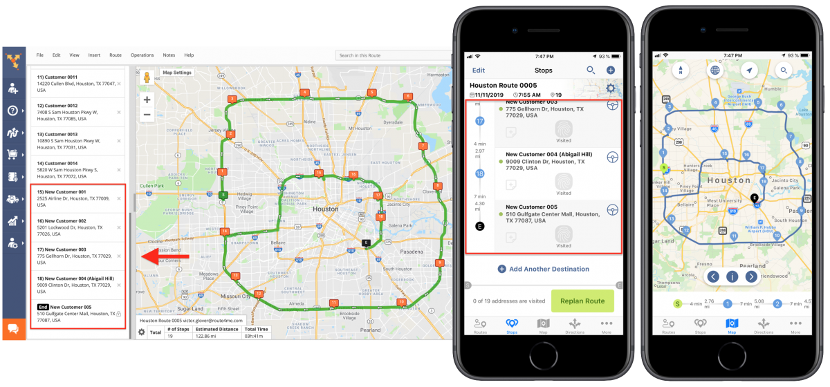 Adding Stops to Planned Routes Using Route4Me's iPhone Route Planner