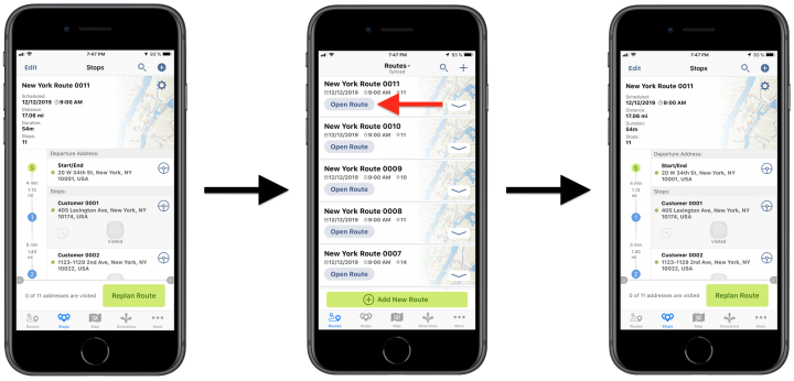 Generating Orders from Route Stops/Addresses Using Route4Me's iPhone Route Planner