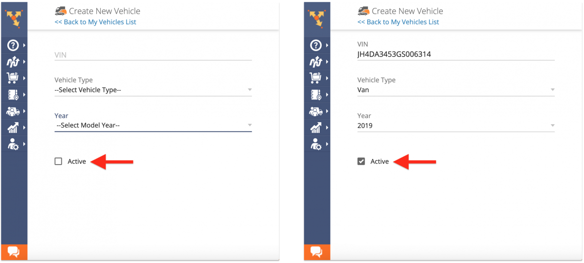 Creating New Fleet Vehicles on the Route4Me Web Platform