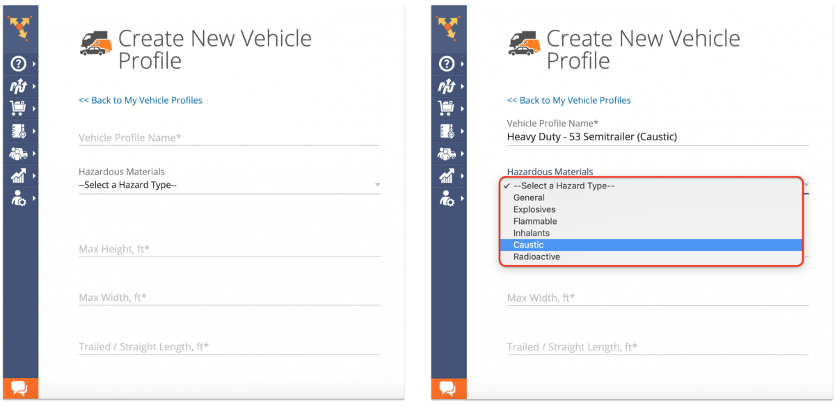 Route4Me Hazmat Routing - Creating Vehicle Profiles and Planning Routes for Transporting Hazardous Materials on the Route4Me Web Platform