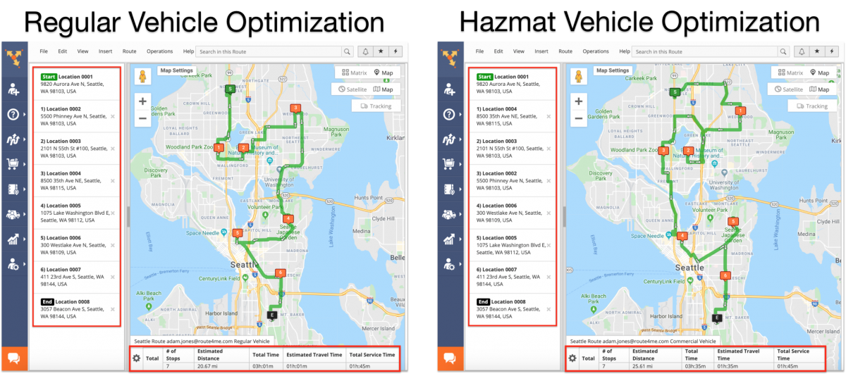 Route4Me Hazmat Routing - Creating Vehicle Profiles and Planning Routes for Transporting Hazardous Materials on the Route4Me Web Platform