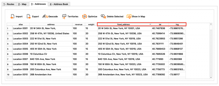 Geocoding Addresses Using the Route4Me Enterprise Architect (File Import)